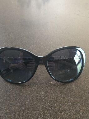 Tiffany & Co. Black Oversized Round Women's Sunglasses